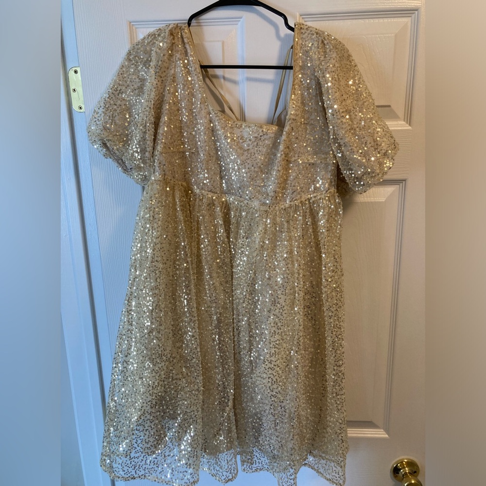 Pinkblush maternity sequin dress